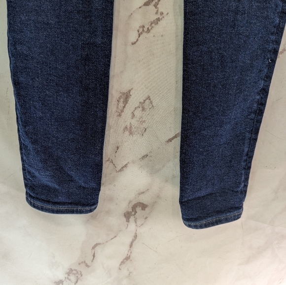 Madewell Jean Women 26 9 Inch Mid Rise Skinny Crop Dark Wash Orland Tencel MA938 - Picture 9 of 13